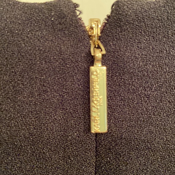 Karl Lagerfeld little black dress. Size 8. Fun flirty hem with a bow. - Picture 4 of 5